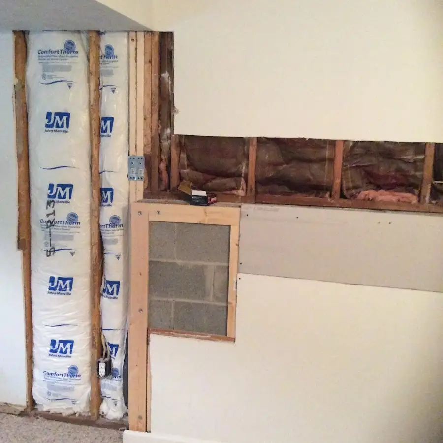 Wall insulation replacement during Structural Drying in Russellville